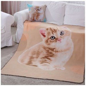 Domarex Puppy Sweet Cat takaró, bézs, 130 x 160 cm
