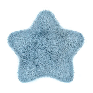 Domarex Soft Star Plush műszőrme, kék, 60 x 60 cm
