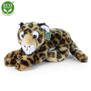 ECO-FRIENDLY plüss fekvő leopárd, 40 cm