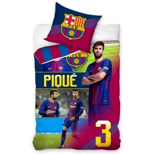 FC Barcelona Piqué pamut ágynemű, 140 x 200 cm, 70 x 80 cm