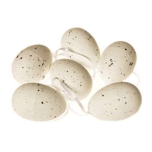 Felakasztható pöttyös húsvéti tojás készlet, 6 cm, 6 db-os