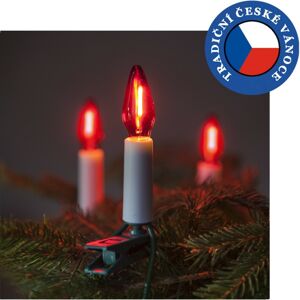 Felicia LED Filament karácsonyfaégő készlet, piros,  SV-16, 16 izzós