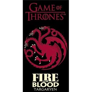 Game of Thrones Fire and Blood törölköző, 70 x 140 cm