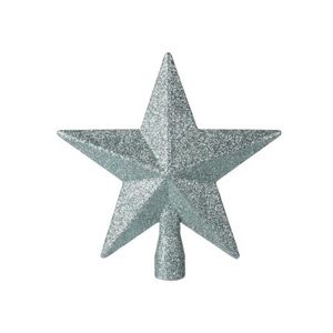 Glitter star karácsonyfa csúcsdísz, zöld