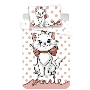 Gyermek pamut ágynemű kiságyba Marie cat dots 02 baby, 100 x 135 cm, 40 x 60 cm