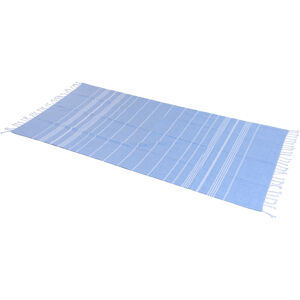 Hammam pamut strandtörölköző, kék, 90 x 180 cm