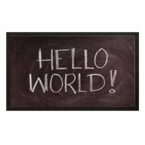 Hello World lábtörlő, 45 x 75 cm