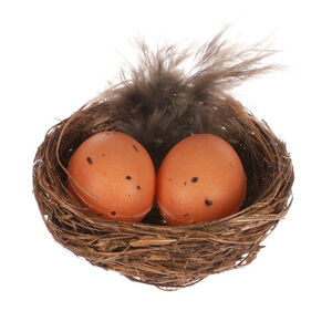 Húsvéti tojás készlet fészekben, 4 db,5 x 5 x 2 cm