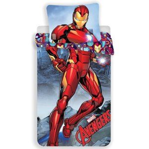 Iron Man gyermek pamut ágynemű, 140 x 200 cm, 70 x 90 cm