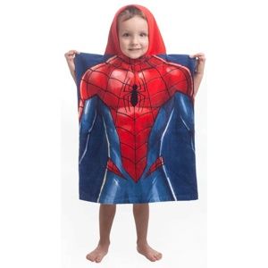 Jerry Fabrics Spiderman blue gyermek poncsó, 55 x 115 cm