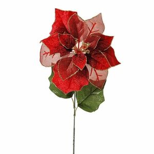 Karácsonyi rózsa, piros, 55 cm