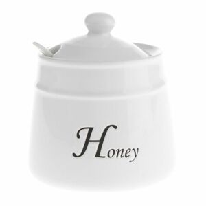 Kerámia Honey mézesüveg kanállal, 530 ml