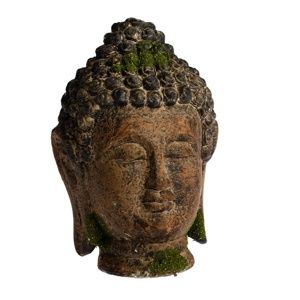 Kerti dekoráció Buddha fej, 18 x 27 x 17 cm