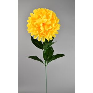 Krizantém művirág, 50 cm, sárga