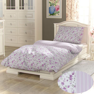 Kvalitex Provence Viento pamut ágynemű, rózsaszín, 140 x 200 cm, 70 x 90 cm