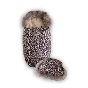 Lábzsák kézvédővel, leopárd mintás, 100 cm