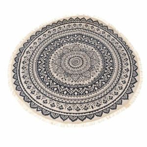 Mandala darabszőnyeg, szürke, 82 cm