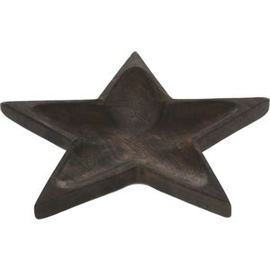 Mangófából készült tál Star, 24 x 2 x 24 cm