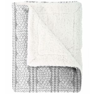 Mistral Home Cable knit bolyhos takaró, szürke, 150 x 200 cm