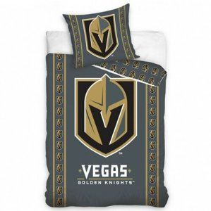 NHL Vegas Golden Knights Stripes pamut ágynemű, 140 x 200 cm, 70 x 90 cm