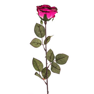 Nagyvirágú rózsa művirág csokor, 72 cm, rózsaszín