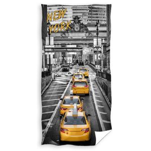 New York Yellow Cabs törölköző, 70 x 140 cm