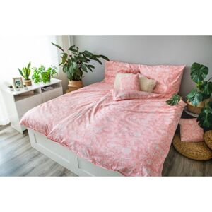 Pamut ágynemű Pink Blossom , 140 x 200 cm, 70 x 90cm, 40 x 40 cm, 40 x 40 cm