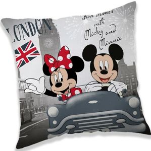 Párna Mickey and Minnie London, 40 x 40 cm