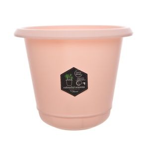Pastels műanyag virágtartó rózsaszínű, 14 cm