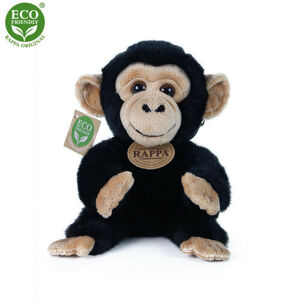 Rappa ülő plüss csimpánz majom, 18 cm