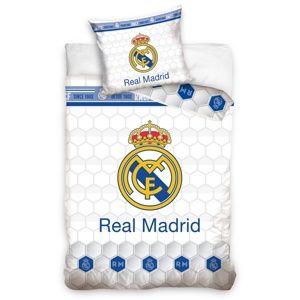 Real Madrid Colmenas pamut ágynemű, 140 x 200 cm, 70 x 90 cm