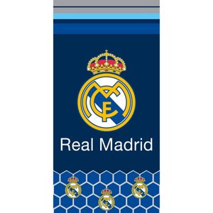 Real Madrid Hexagons törölköző, 70 x 140 cm