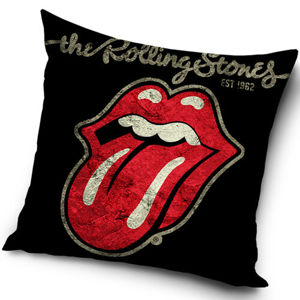 Rolling Stones Black párnahuzat, 45 x 45 cm