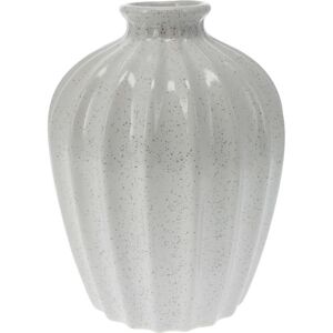 Sevila porcelán váza, 14,5 x 20 cm, fehér