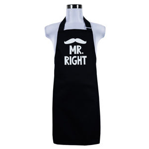 Sikk a konyhában konyhai kӧtény férfiaknak Mr. Right, 70 x 75 cm
