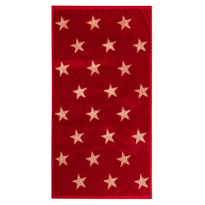 Stars törölköző, piros, 50 x 100 cm, 50 x 100 cm