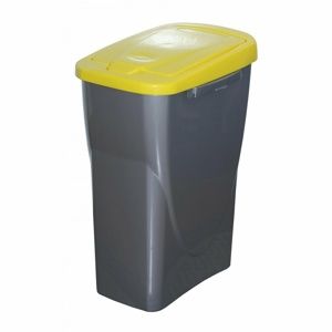 Szelektív hulladékgyűjtő kosár 61,5 x 42 x 25 cm, sárga fedél 40 l