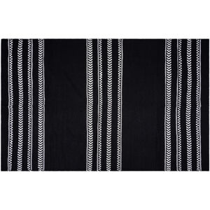Szőnyeg fekete-fehér pamut, 60 x 90 cm