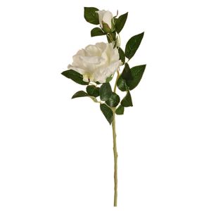 Tearózsa művirág, fehér, 47 cm
