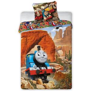Thomas, a gőzmozdony a kanyonban pamut gyermekágynemű, 140 x 200 cm, 70 x 90 cm