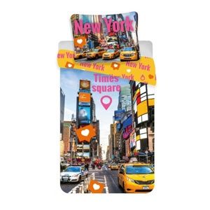 Times Square pamut ágynemű, 140 x 200 cm, 70 x 90 cm