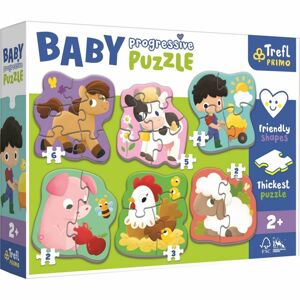 Trefl Baby Farm puzzle, 6az1-ben (2-6 darab)