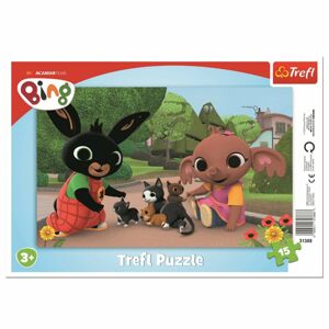 Trefl Puzzle Bing Játék a kiscicákkal, 15 részes