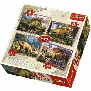Trefl Puzzle Dinoszauruszok, 4 darabos