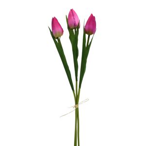 Tulipán műcsokor bordó, 50 cm