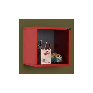 Adore Furniture Fali polc 33x33 cm piros