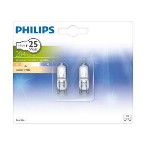 Philips KÉSZLET 2x Ipari izzó Philips ECOHALO G9/18W/230V 2800K