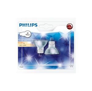 Philips KÉSZLET 2x Ipari izzó Philips HALOGEN GU4/20W/12V 3000K