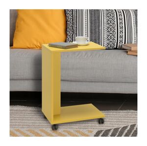 Adore Furniture Kisasztal 65x35 cm sárga